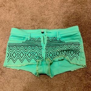 Roxy Aztec Embroidered Shorts